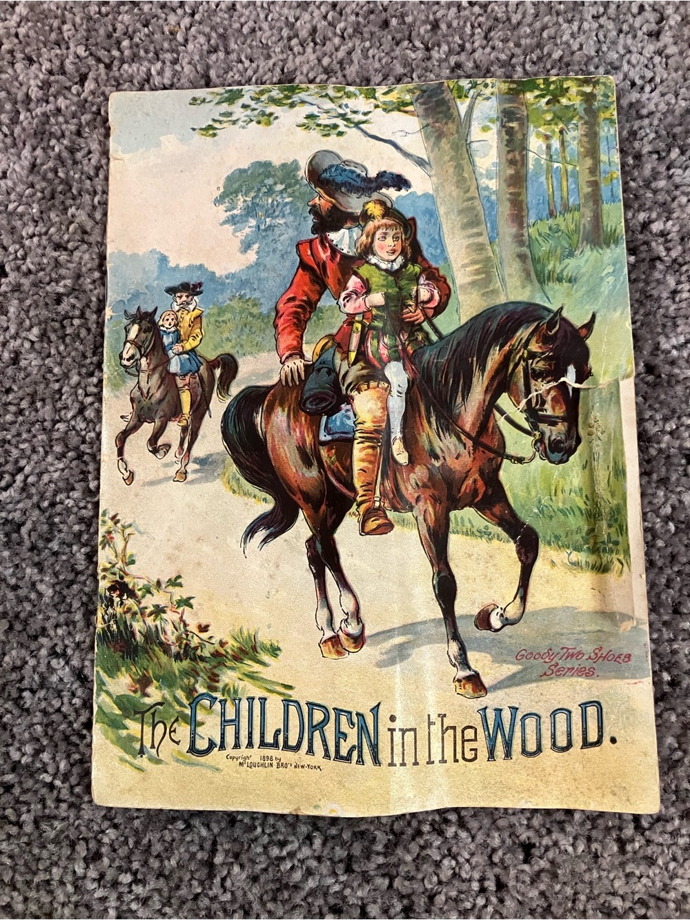 Vintage McLoughlin Bros CHILDREN in the WOOD Year 1898